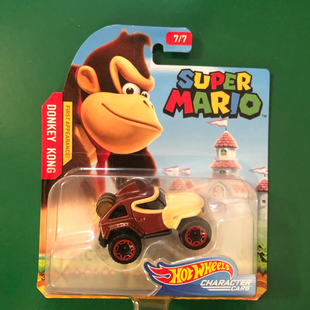Donkey Kong Hot Wheels character cars (first appearance)